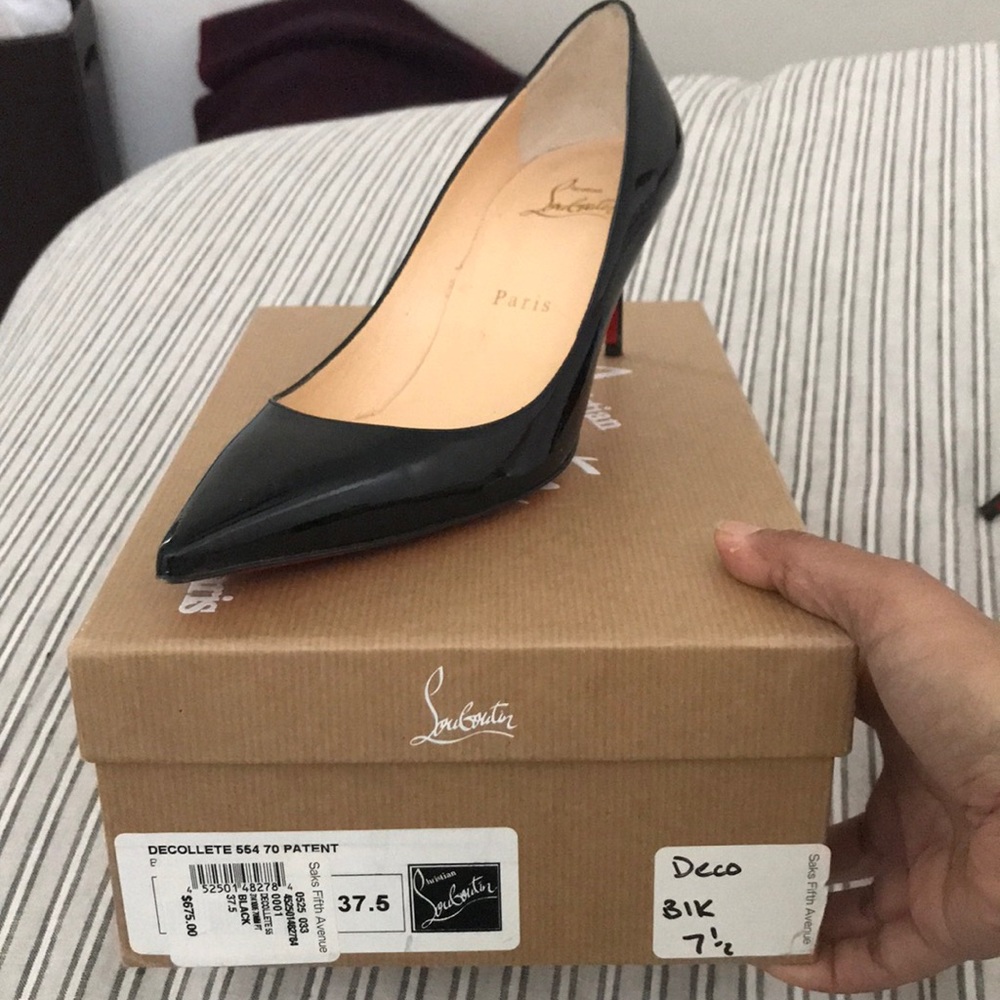 Christian Louboutin Décolleté 554 70 Patent-Black